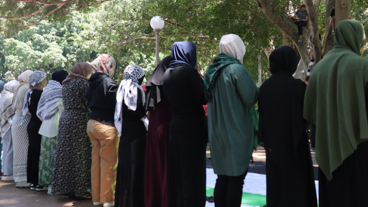 A prayer before protest