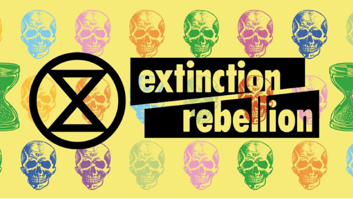 Extinction rebellion poster. Protecting the environment