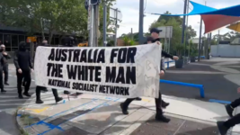 Melbourne Nazis Reveal Tougher Police Powers in Sydney as Officers Issue Them a Public Safety Order