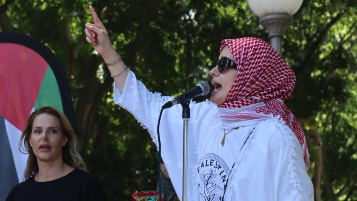 Palestine Action Group Sydney’s Assala Sayara said that from Gaza to Gadigal always was and always will be