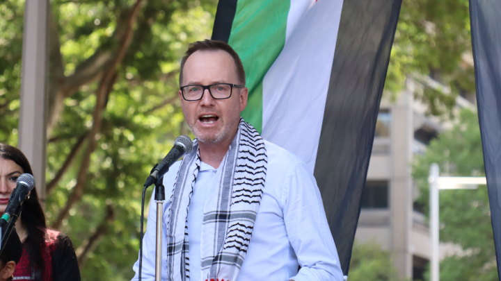 Greens Senator David Shoebridge spoke of how the Australian weapons industry directly contributes to the genocide in Gaza