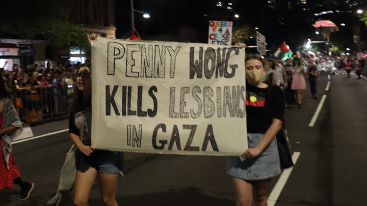 The messaging from the Pride in Protest contingent at the Sydney Gay and Lesbian Mardi Gras parade last Saturday night was clear
