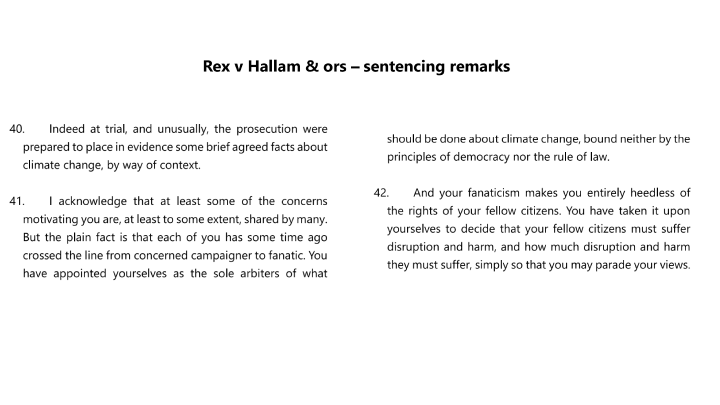 The paragraphs from the Southwark Crown Court 18 July 2024 sentencing remarks made by UK Judge Christopher Hehir in the Rex versus Hallam case that were then cited by the prosecution during Pestorius’ recen The paragraphs from the Southwark Crown Court 18 July 2024 sentencing remarks made by UK Judge Christopher Hehir in the Rex versus Hallam case that were then cited by the prosecution during Pestorius’ recen