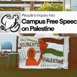 The People’s Inquiry into Free Speech on Palestine: Interview with National Union of Student’s James McVicar