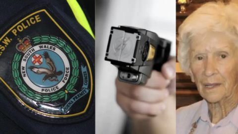Officer taser lady