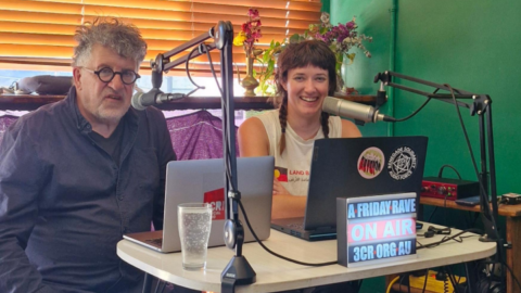 Renegade Activist Jacob Grech and Mercedes Zanker exposing the military-industrial complex on 3CR’s A Renegade Activist Jacob Grech and Mercedes Zanker exposing the military-industrial complex on 3CR’s A