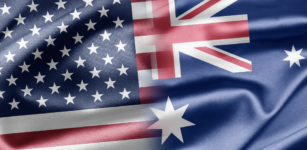 USA and Australian Flags