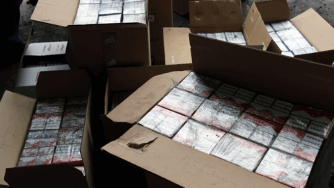 Smuggled cigarettes