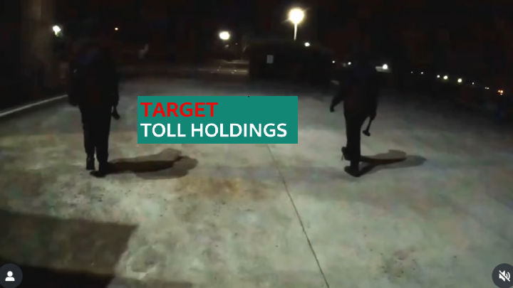 Toll Holdings supply of weapons for genocide