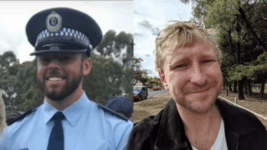 Luke Moore and Officer Kenneally
