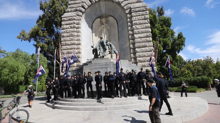 The National Socialist Network rally on Karuna land before the Adelaide War Memorial on 26 January 2025 sought to deflect attention away from Invasion Day events that same day