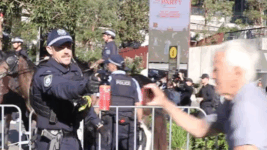 NSW police attack protesters