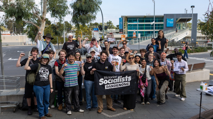 Victorian Socialists out raising awareness about the rise of Pauline Hanson&rsquo;s One Nation party on 21 March 2026