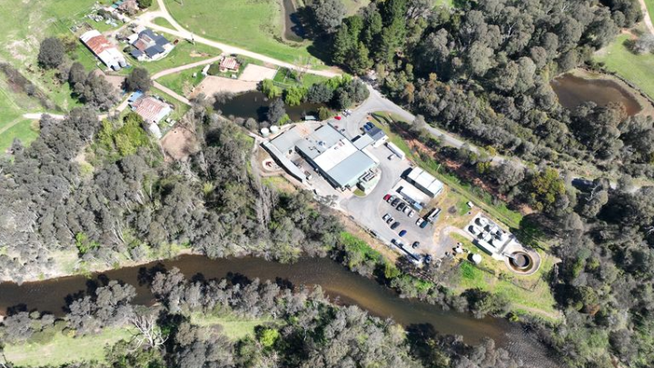 Aerial image of the Game Meats Company&rsquo;s Eurobin goat slaughterhouse