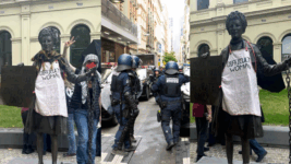 Arrest woman for protesting