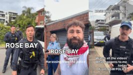 Police campaign harassment against protester