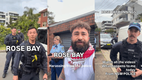 Police campaign harassment against protester