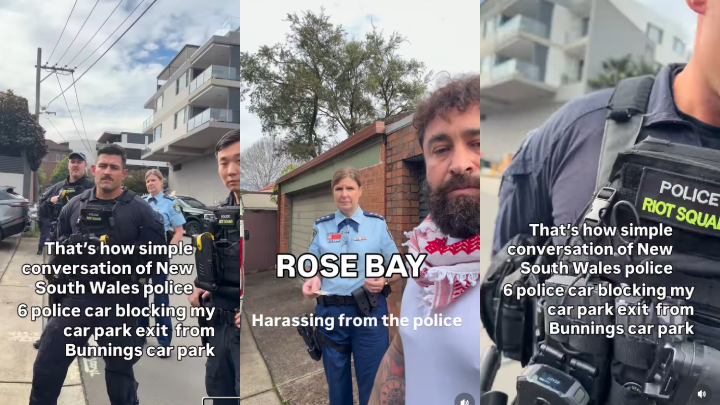 Police campaign harassment against protester