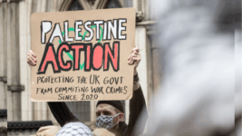 Pro-Palestinian protesters in UK