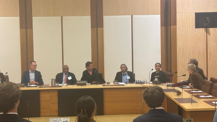 The inaugural meeting of the Australian chapter of International Parliamentarians from West Papua. Image supplied ULMWP The inaugural meeting of the Australian chapter of International Parliamentarians from West Papua. Image supplied ULMWP