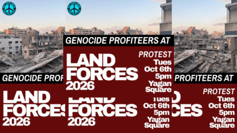 Protest land force rally