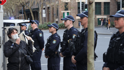 Watch the Cops Rallies at Downing Centre Court Over Police Violence and Increased Surveillance