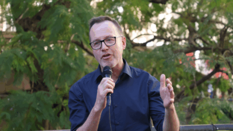 David Shoebridge peace rally