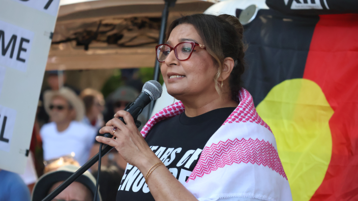 Greens Senator Dr Mehreen Faruqi decried the Labor government as cowardly in its silence and complicity in relation to the Gaza genocide Greens Senator Dr Mehreen Faruqi decried the Labor government as cowardly in its silence and complicity in relation to the Gaza genocide