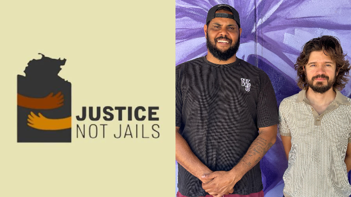 Justice Not Jail members Jonathon McDonald and Stephen Enciso. Photo supplied