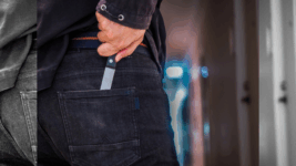 Knife in public place