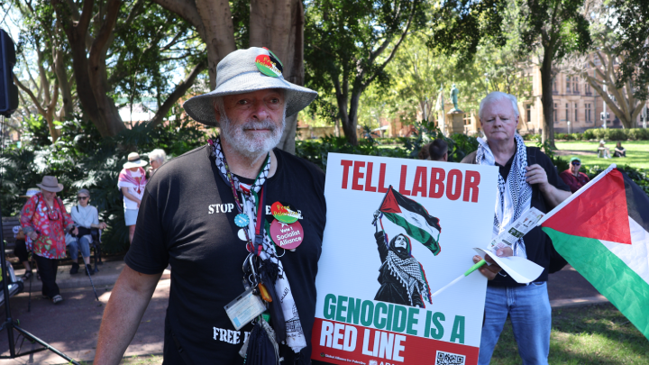 Sydney protester Stephen Langford has been a strong participant Sydney protester Stephen Langford has been a strong participant