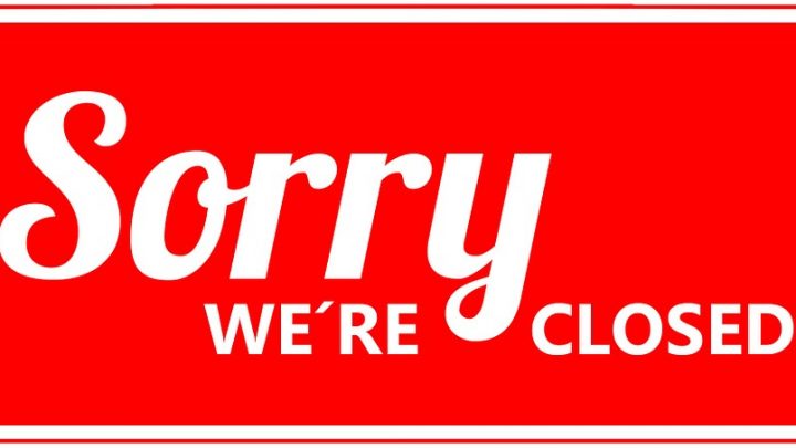Closed sign