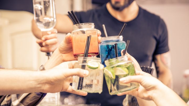 Cocktails with friends