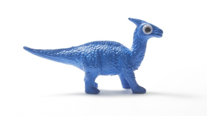 Blue toy dinosaur