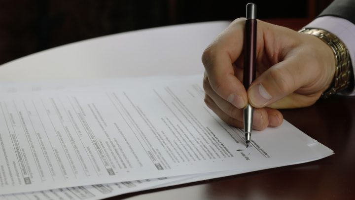 Signing a document