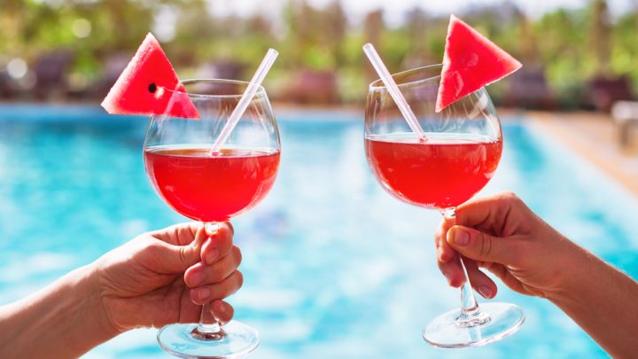 Watermelon cocktails