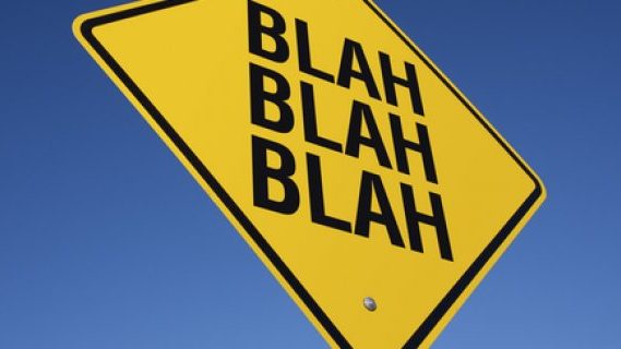 Blah street sign
