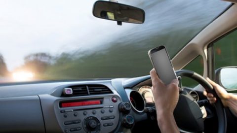 Using mobile phone and driving
