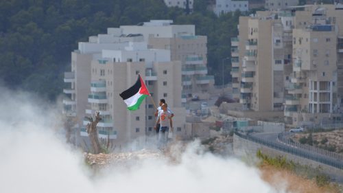 Palestinian protesters