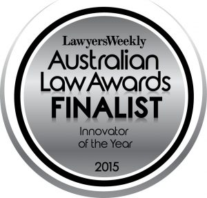 Innovator of the Year, Finalist - 2015 Lawyers Weekly Australian Law Awards award-24
