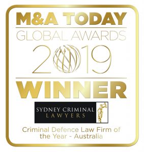 Law Firm of the Year, Criminal Defence, Australia - 2019, 2018, 2017 & 2016 M & A Global Awards award-5