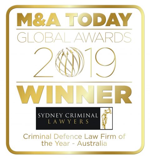 Law Firm of the Year, Criminal Defence, Australia - 2019, 2018, 2017 & 2016 M & A Global Awards award-8