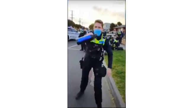 Policeman lockdown